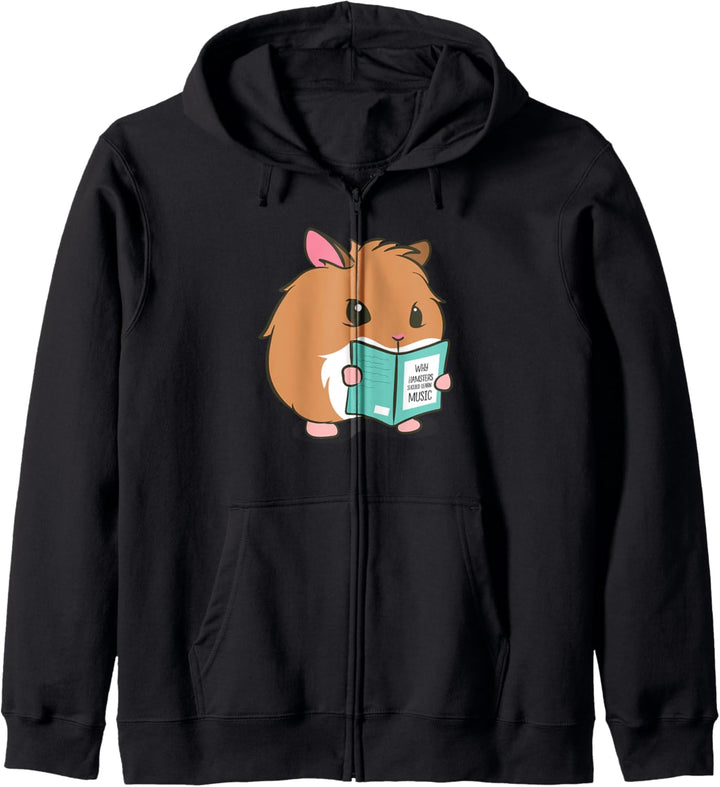 Hamsters Learn Music Nager Musik Kapuzenjacke
