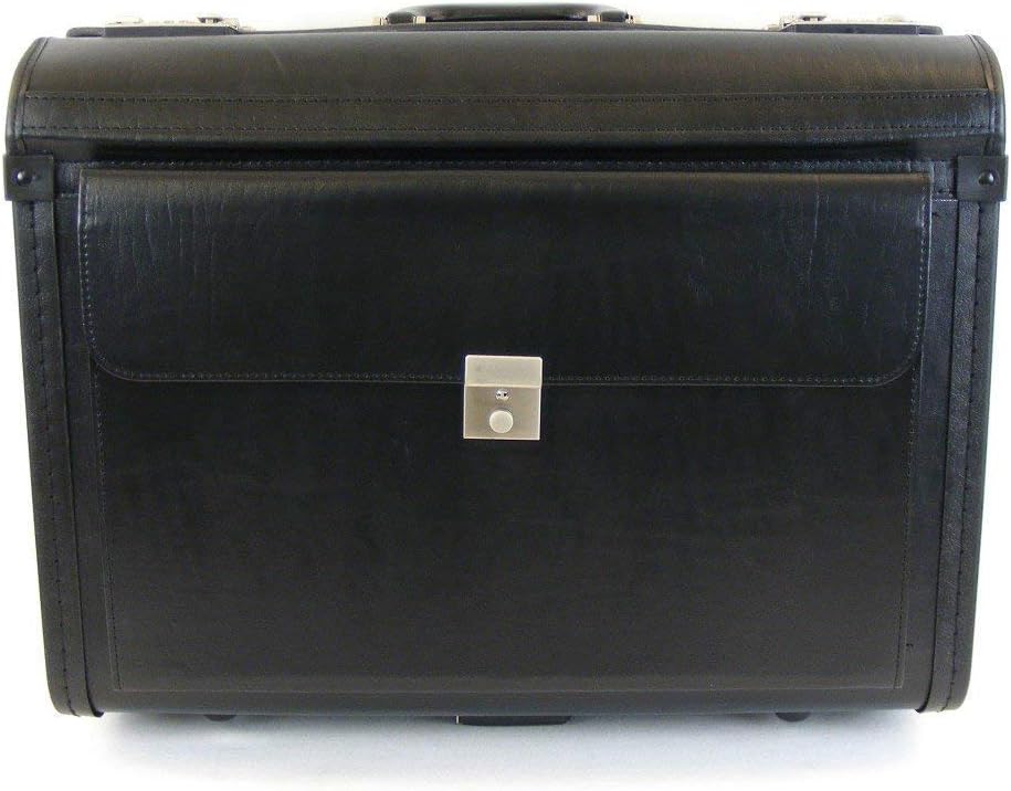 Grosser Pilotenkoffer auf Rollen 50 cm Schwarz bei Bowatex