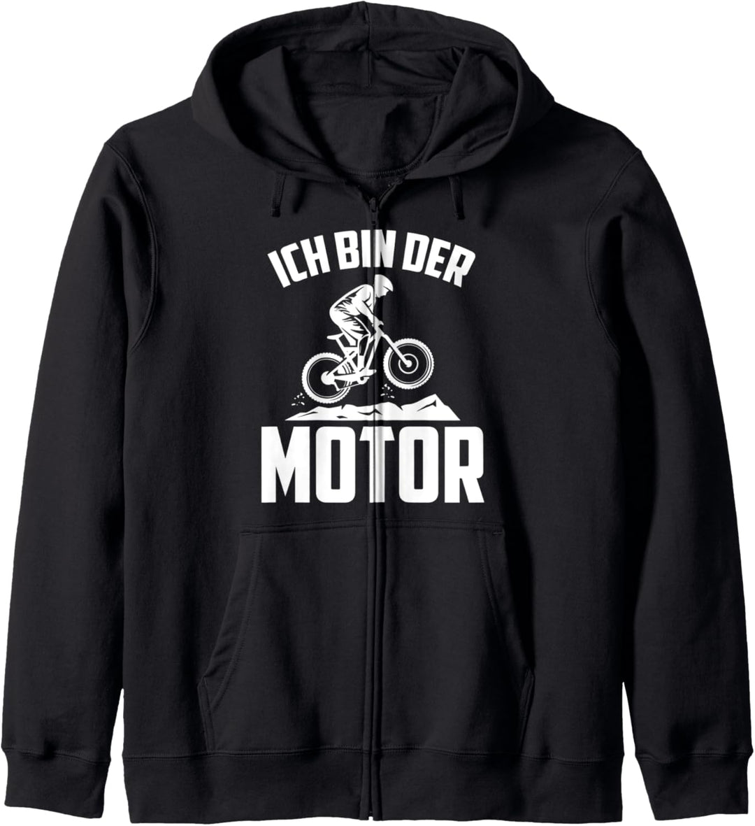 Ich bin der Motor T-Shirt Mountainbike MTB Geschenk E-Bike Kapuzenjacke