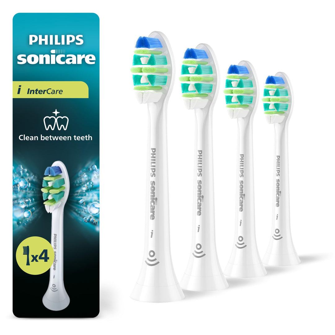 Philips Sonicare InterCare – Original-Ersatzbürstenköpfe für elektrische Zahnbürsten, Weiss, 4er-Pac