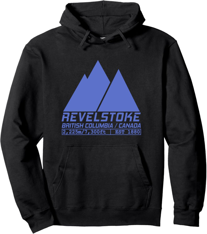 Ski Revelstoke British Columbia Canada Skiing Pullover Hoodie