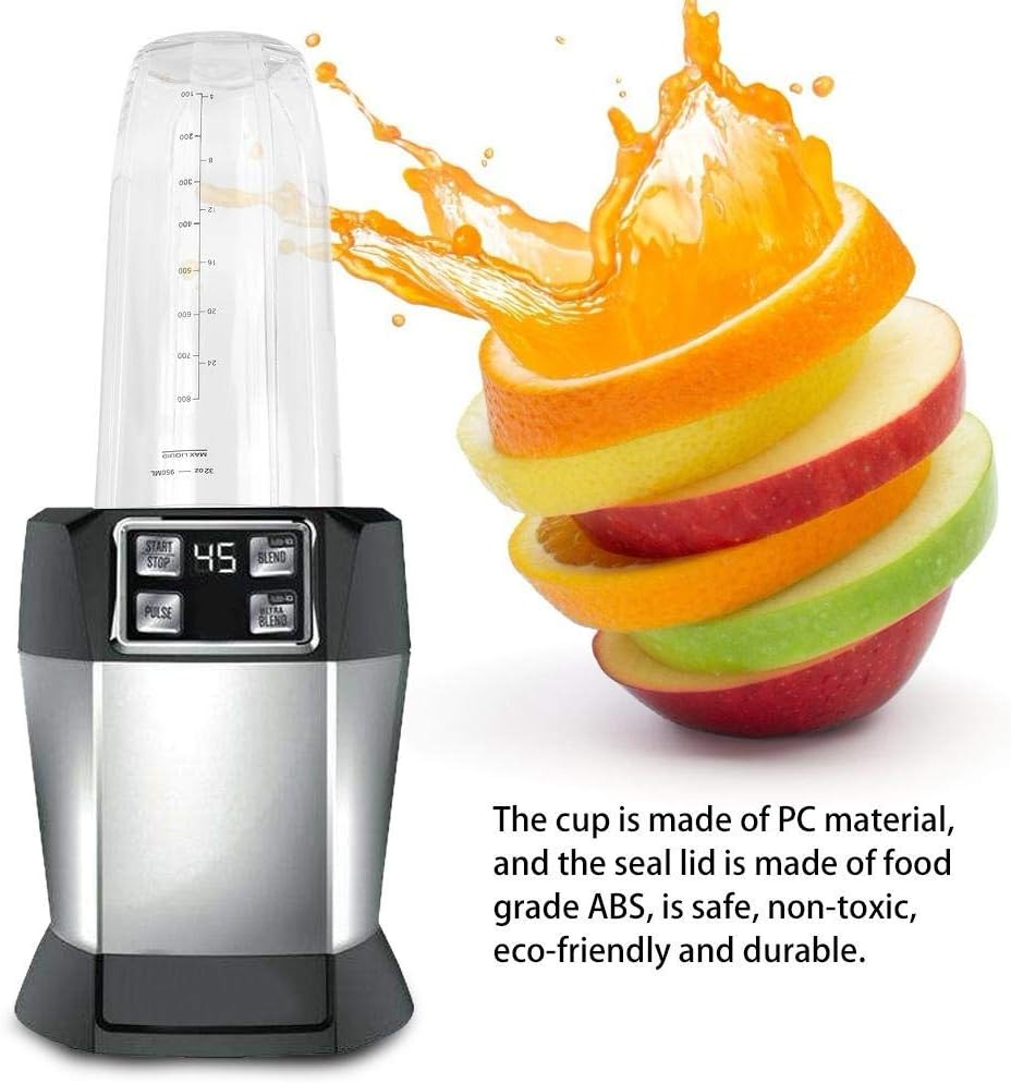 Fdit Ninja Ersatzteil-Set für Ninja 900W 1000W Blender (1#) Durchsichtig, Durchsichtig