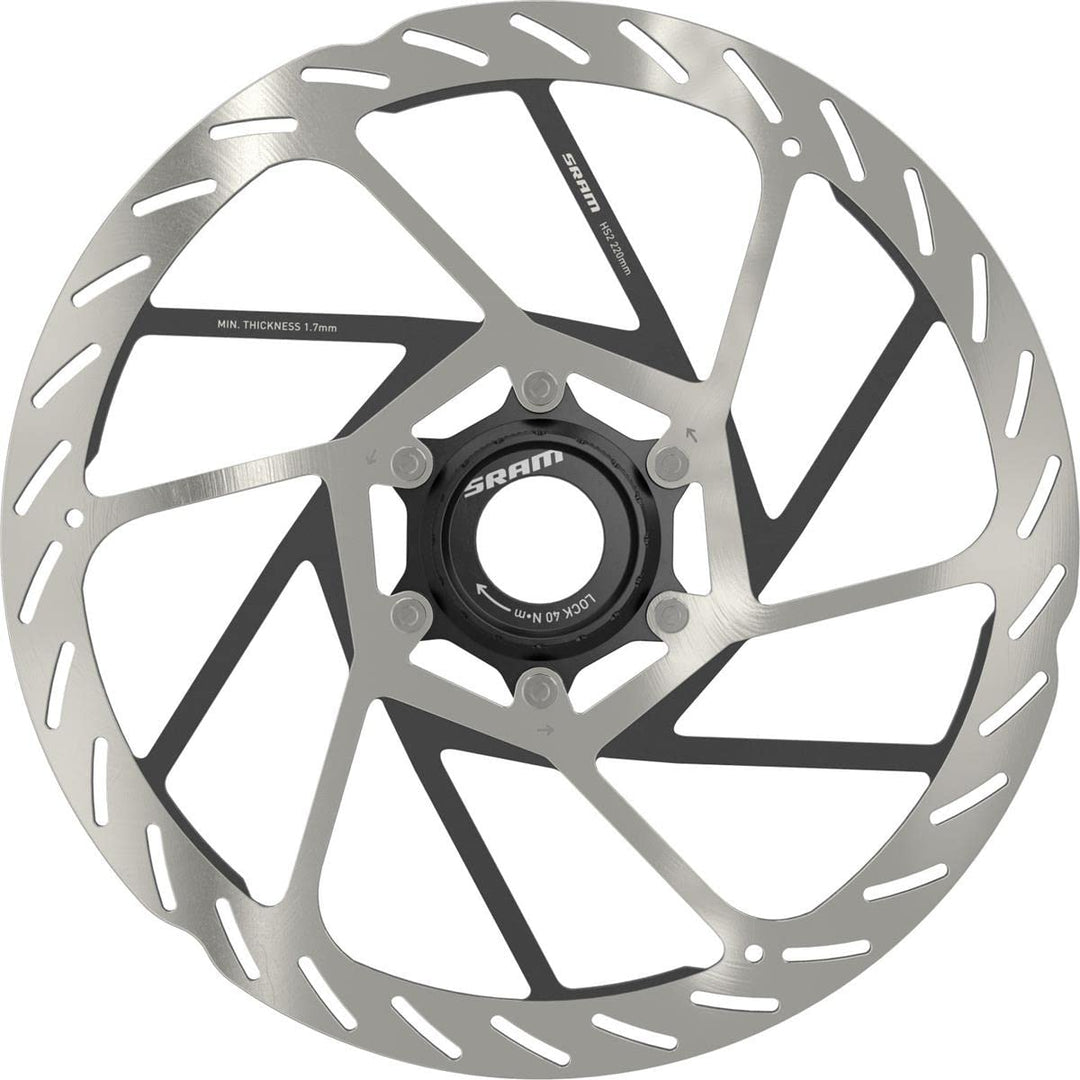Sram Unisex – Erwachsene Bremsscheibe-2030019845 Bremsscheibe Set, Silber, 180mm