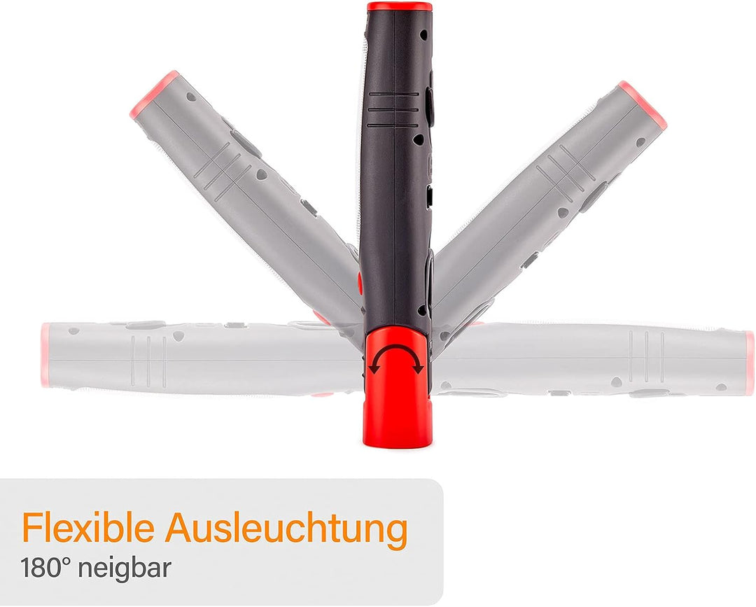 NCC-Licht LED Akku Arbeitsleuchte 2 in 1 Handlampe und Werkstattleuchte 3W SMD Kaltweiss 6500K