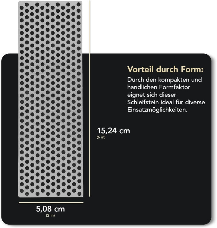 DMT Diamant-Schärfstein extragrob mit Plastikbox, 15.2 cm / 6 Zoll, 1 Stück, W6XP Mehrfarbig, Extra-