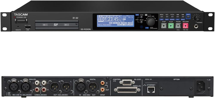Tascam SS-R250N – Netzwerkfähiger Solid-State-/CD-Audiorecorder