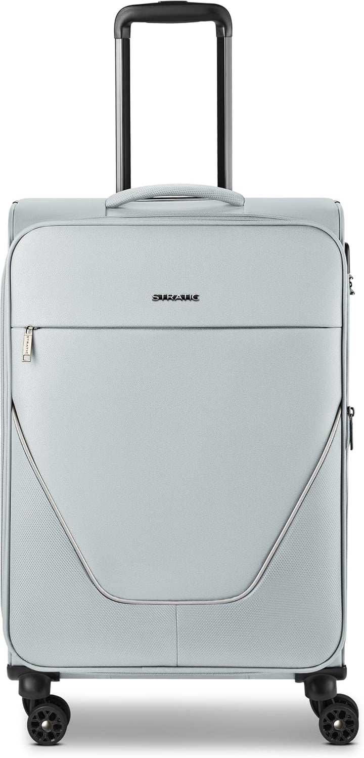 Stratic Check-in Koffer für Damen und Herren | mittelgrosser Trolley 42 x 26 x 65 cm aus hochwertige