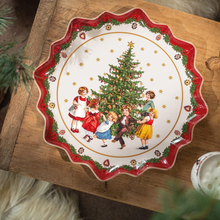 Villeroy & Boch 14-8332-2281 Gebäckteller, Porzellan Gebäckteller Kinder Klein Rot, Gebäckteller Kin