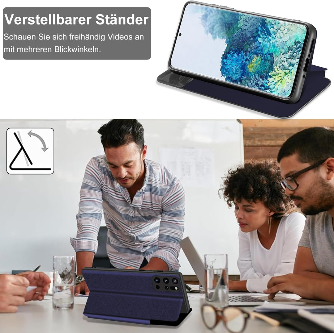 Wallet Case für Samsung Galaxy S20 Fe Hülle Clear View Handyhülle für Samsung S20 Fe Klapphülle Flip