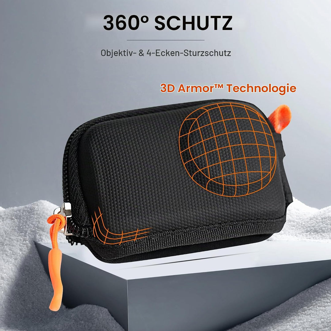CYNOVA Tasche für DJI Osmo Action 5 Pro Tragetasche für DJI Zubehör, Schwarz Hard Shell Reisetasche