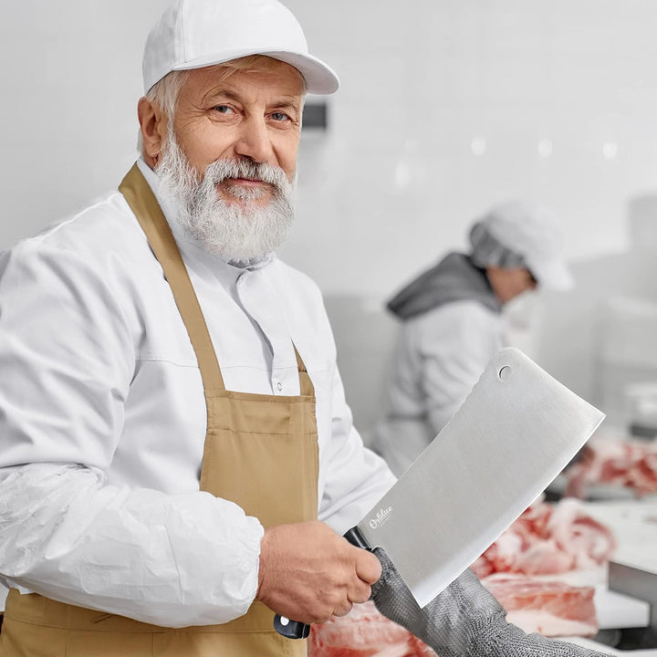 ORBLUE Hackmesser - Chinesisches Kochmesser, Scharfes Küchenmesser, Ideal als Metzgermesser, Fleisch
