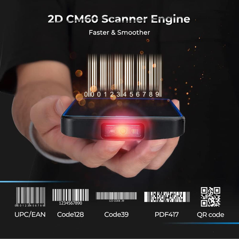 MUNBYN Android Barcode Scanner, PDA Inventar QR Scanner, Android 10, 2D 1D Barcode Scanner, 3+32G, t