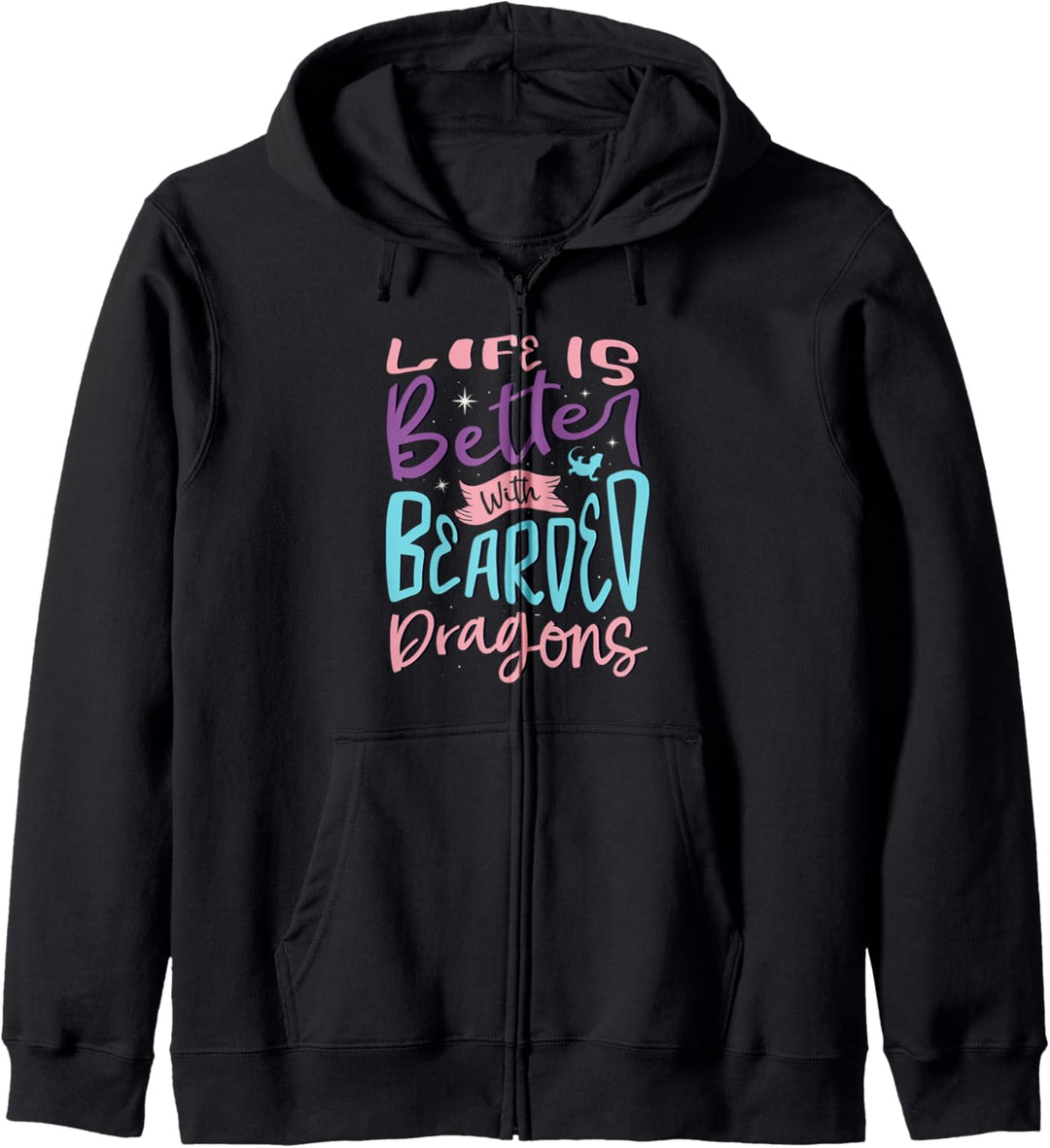 Leben mit Bartagamen Pogona Reptilien Kapuzenjacke