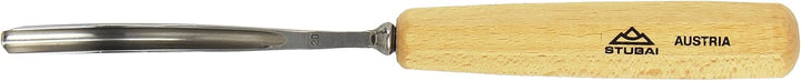 Stubai Stechbeitel Serie 55 - Form 20 : Gebogenes Hohleisen 6mm - 552006, 6mm
