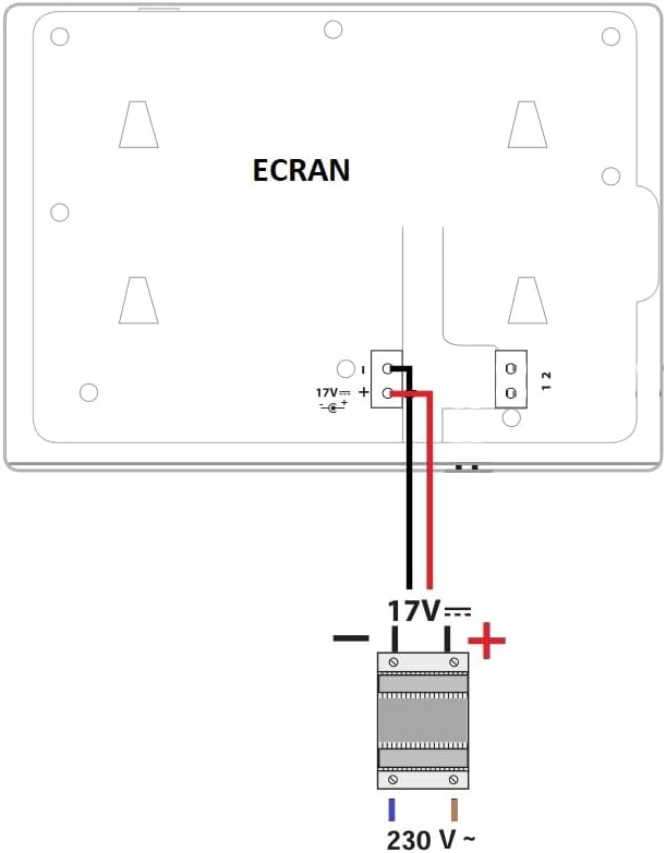 EXTEL Trafo 17V/1,5A - MODULO B; passend für LOOK, UP, QUATTRO, NOVA, ICE, CODE,