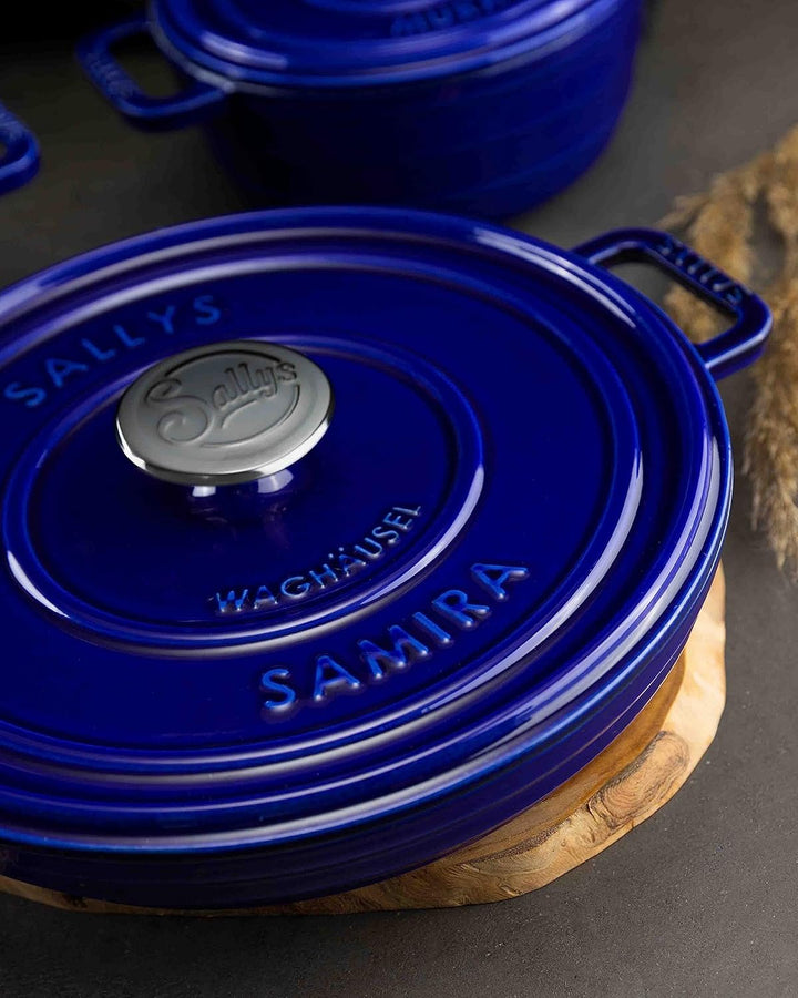 Sallys 'Samira' Deluxe Gusseisentopf - Robustes und Hochwertiges Kochjuwel für Perfektes Garen - für