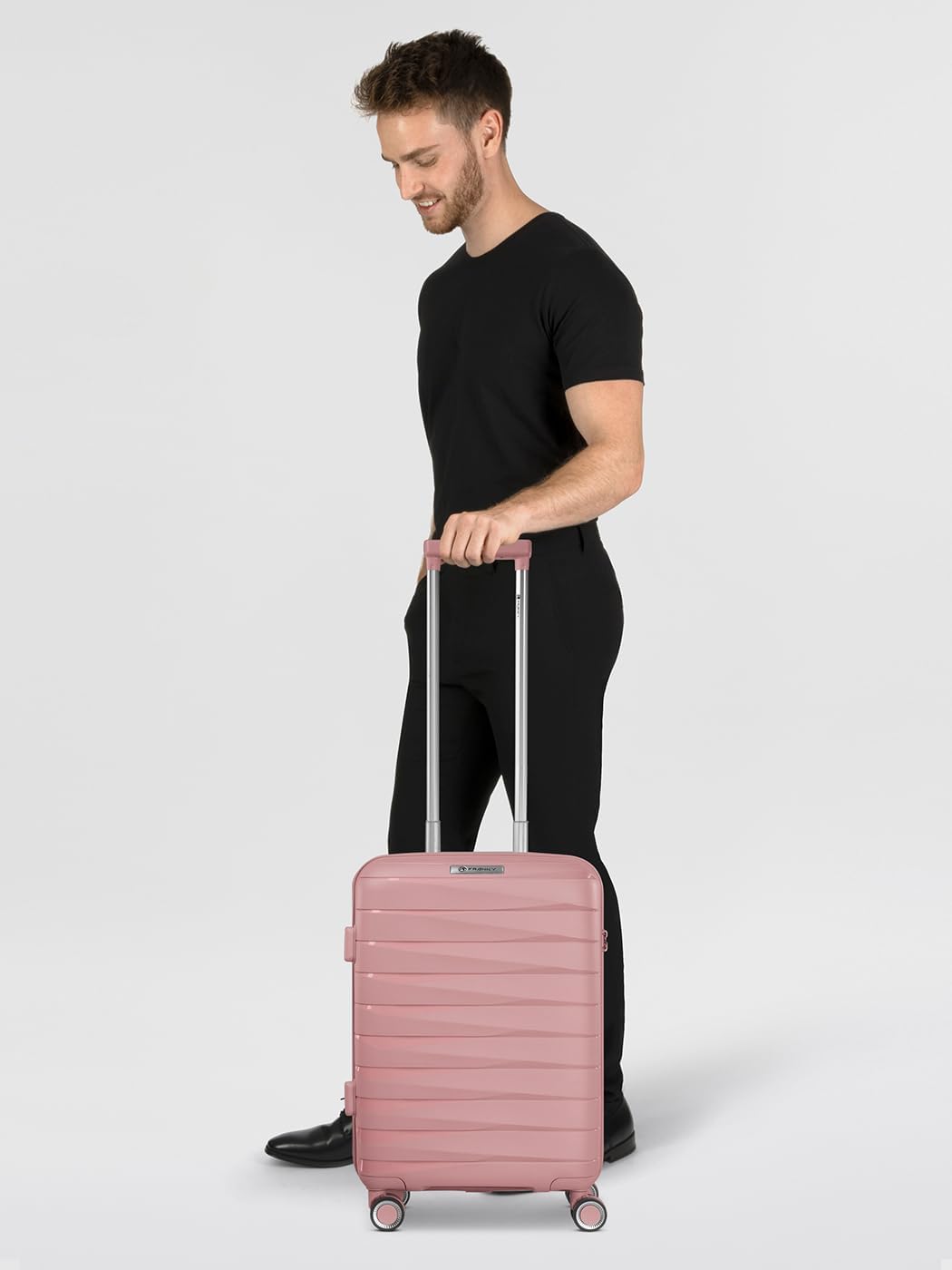 Franky Kabinen-Koffer für Damen und Herren | Kleiner Cabin-Trolley 36 x 20 x 55 cm aus hochwertigem,