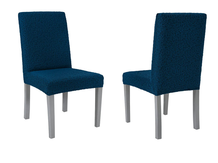 SODERBERGH Stuhlhussen 2er Set Stretch Bezug Jacquard für Stühle Dekoration Esszimmer Hochzeit Feier