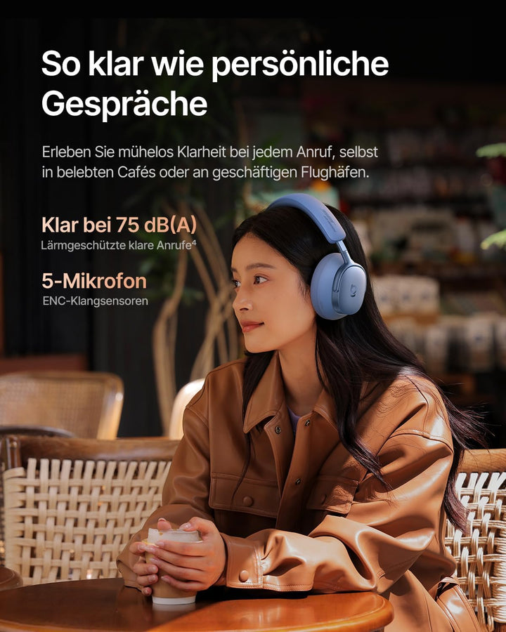 Baseus Inspire XH1 Over-Ear Kopfhörer mit Noise Cancelling, Sound by Bose, Cloud-Komfort, Dolby Audi
