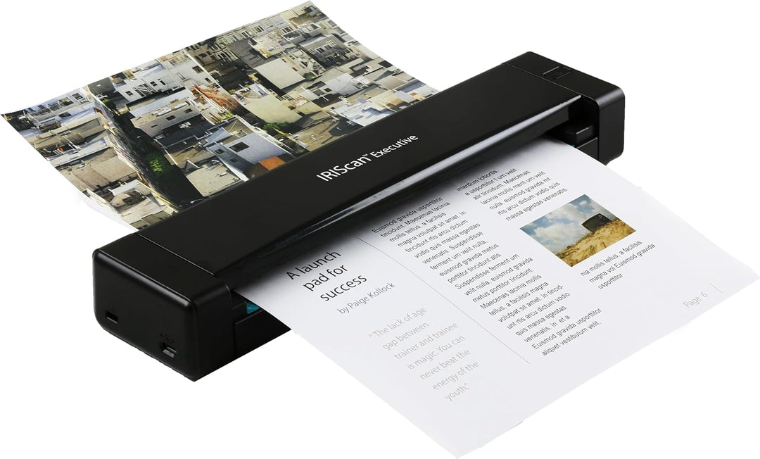 IRIScan Executive Mobile Scanner-dokumentenscanner A4 8PPM Duplex Scanner - v4: PDF-Editor, USB-betr