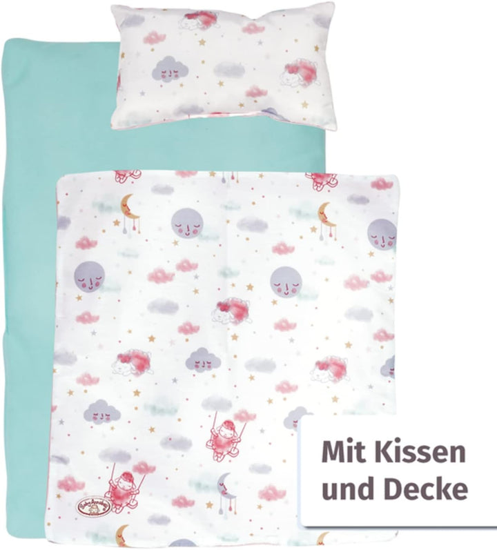Zapf Creation 703236 Baby Annabell Sweet Dreams Wiege Puppenwiege mit automatischer Schaukelfunktion
