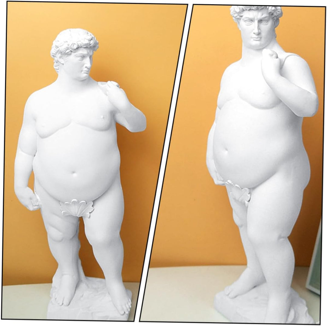Garneck 1 Stück Fat David Statue Römische Davidstatue Griechische Figur Berühmte Skulptur Bücherrega