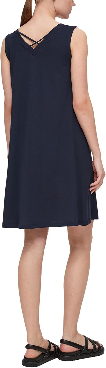 s.Oliver Damen Kleid kurz 34 Blau #E9e9ed, 34 Blau #E9e9ed