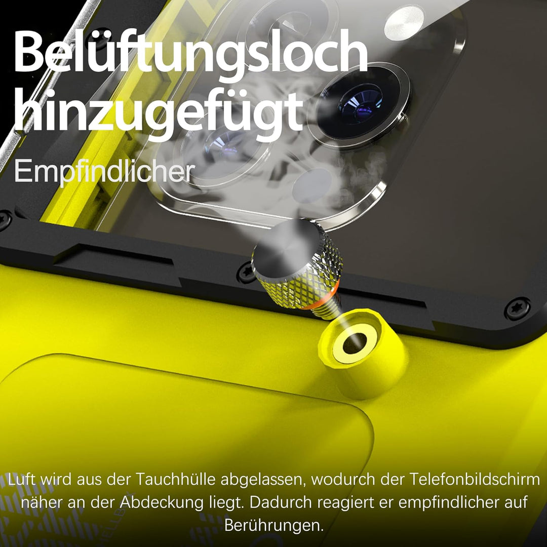 Unterwasser-Tauchgehäuse für iPhone, Samsung Galaxy, Huawei Xiaomi Redmi Smartphones, Professionelle