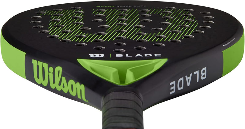 Wilson Padel-Schläger Blade Elite v2, Carbon-Glasfaser-Komposit/Eva, 365 g, Kopfgrösse 510 cm², Schw