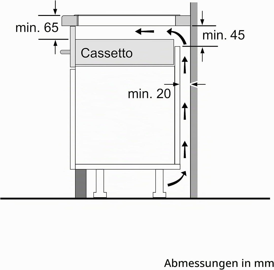 Bosch Elettrodomestici PUE611BB5J Serie 4 Induktionskochfeld, ohne Profile, Schwarz, 52,2 x 59,2 x 5