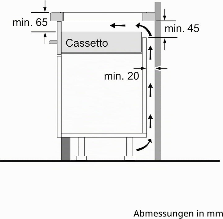 Bosch Elettrodomestici PUE611BB5J Serie 4 Induktionskochfeld, ohne Profile, Schwarz, 52,2 x 59,2 x 5