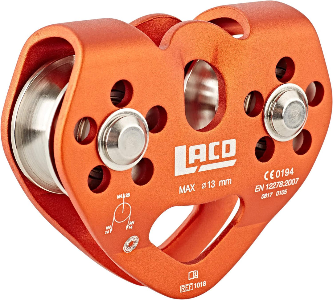 LACD Unisex – Erwachsene Tandem Pulley Seilrollen, Black, Uni