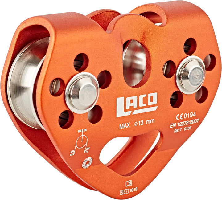 LACD Unisex – Erwachsene Tandem Pulley Seilrollen, Black, Uni