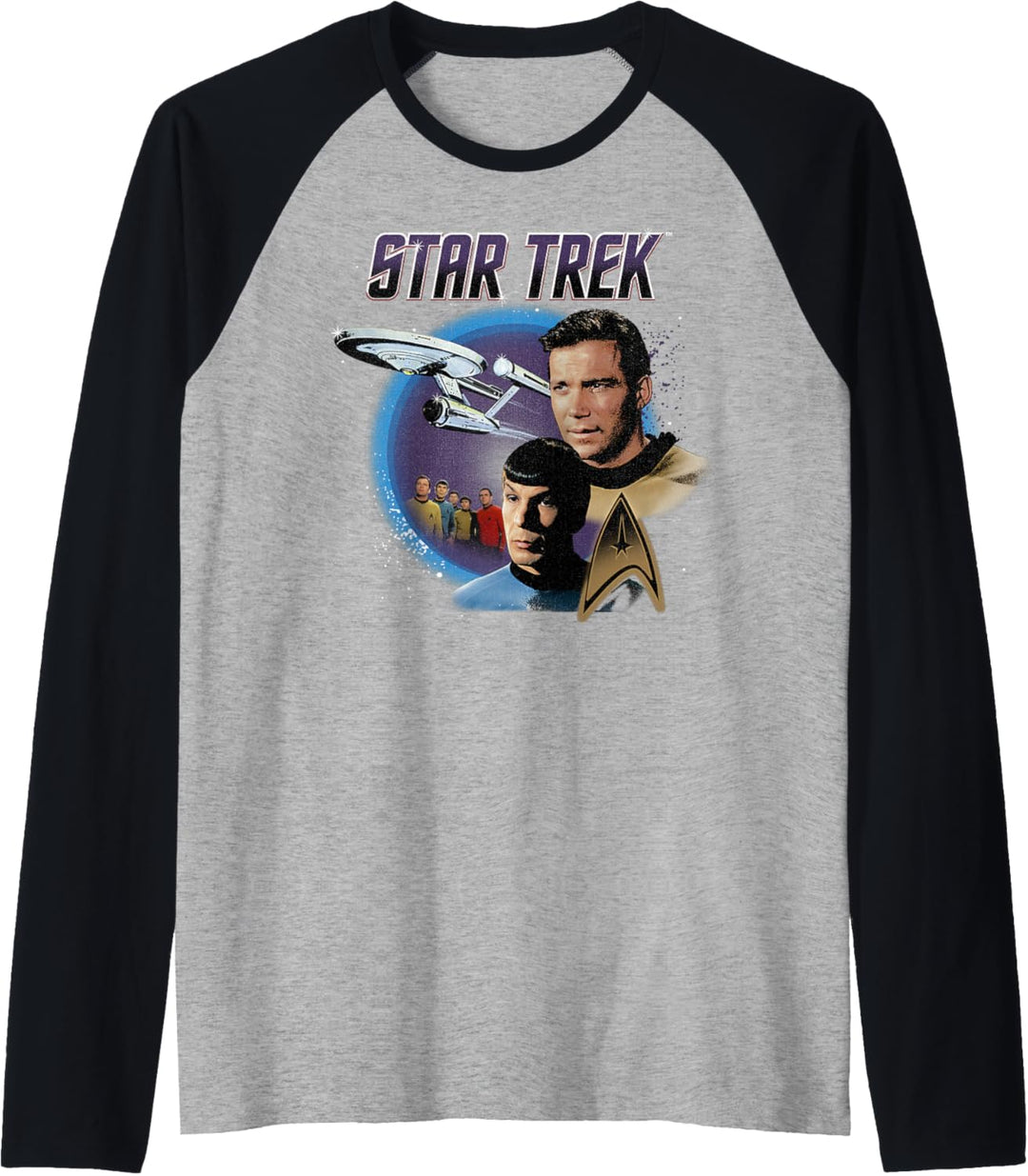 Star Trek Original Series Vintage Enterprise Raglan