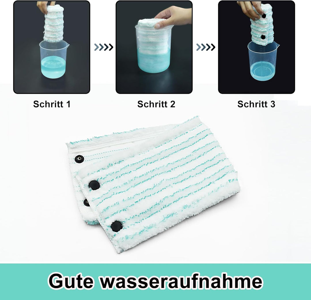 Wischmopp Bezug für Leifheit Combi/Clean Twist M Micro Duo Bodenwischer Ersatzbezug Wischbezug Ersat