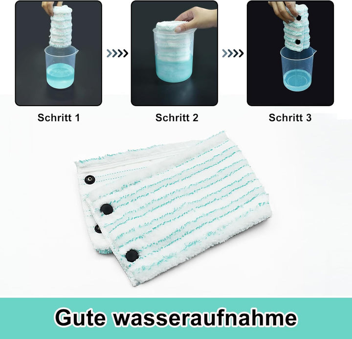 Wischmopp Bezug für Leifheit Combi/Clean Twist M Micro Duo Bodenwischer Ersatzbezug Wischbezug Ersat