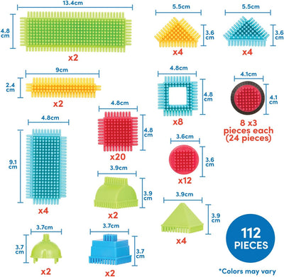 Au Sycomore BR3114Z Bristle Blocks, 112 TLG. Basic Builder Box ab 2 Jahre