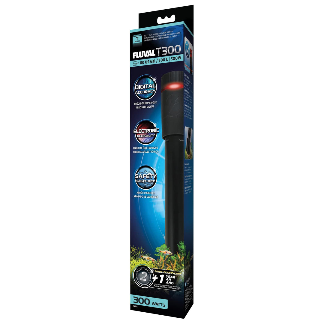 Fluval T300 Vollelektronischer Heizstrahler für Süsswasseraquarien bis zu 80 Gall., T300