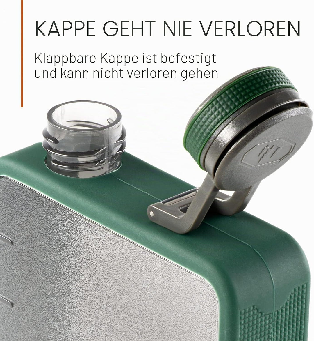 GSI Outdoors Boulder Flask Thermosflasche, Unisex, für Erwachsene 16 Fluid Ounces Bergblick, 16 Flui