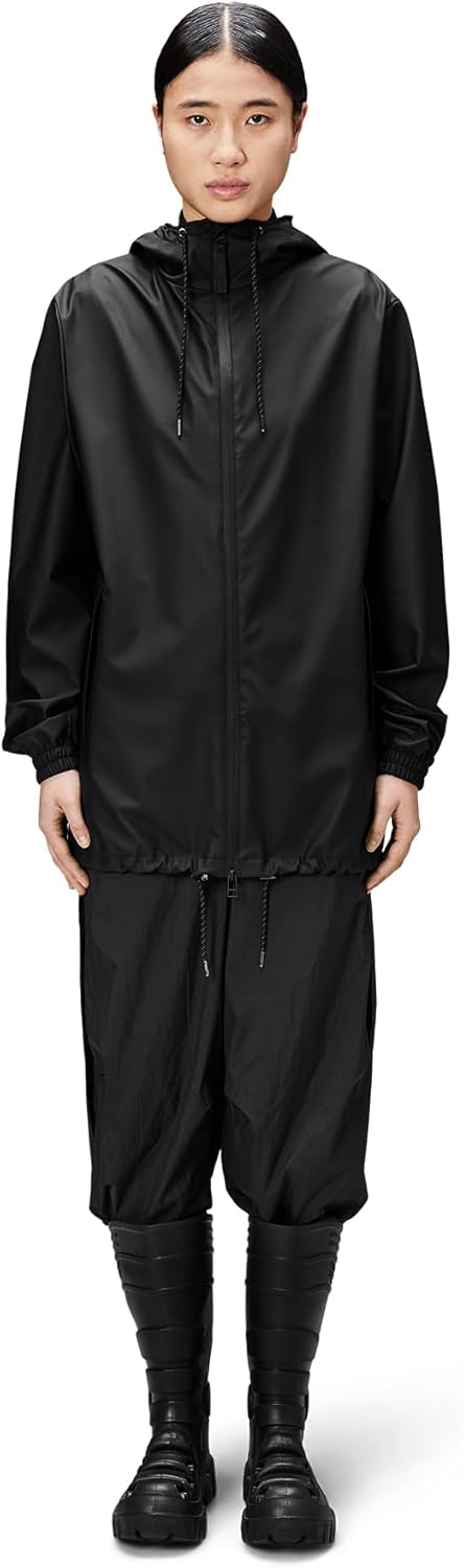 RAINS Unisex Stormbreaker Regenjacke XS 01 Schwarz, XS 01 Schwarz