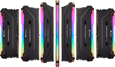 Corsair Vengeance RGB Pro 32GB (2x16GB) DDR4 4000 (PC4-32000) C18 optimiert für AMD X570 - Schwarz 2