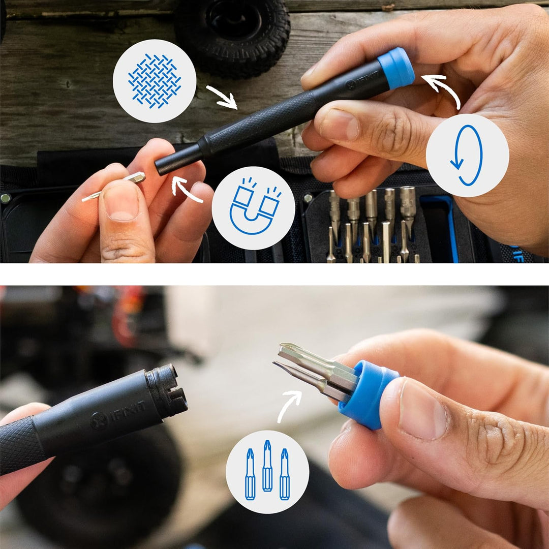 iFixit Pro Tech Go Toolkit (Schwarze Ausgabe) – Das mobile Reparaturset für Elektronik, Schwarz