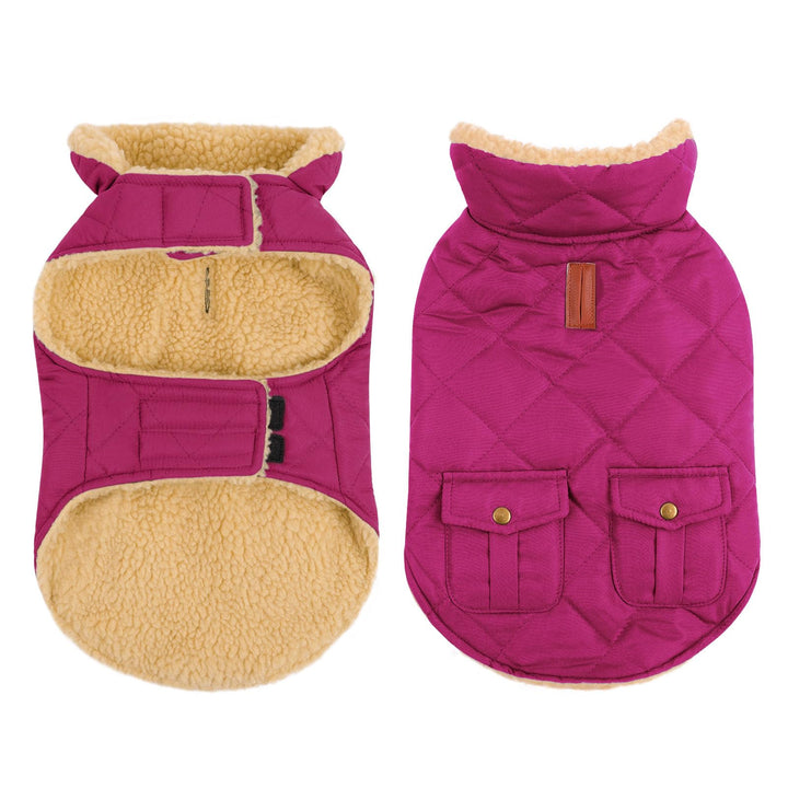 Wintermantel Hundemantel, Warme Winterjacken mit Fleece für Hunde,Hundejacke Hundekleidung Hundepull