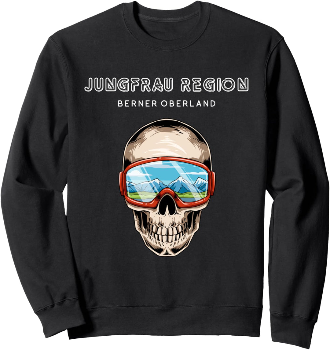 Jungfrau Region Berner Oberland Schweiz Ski Snowboard Sweatshirt
