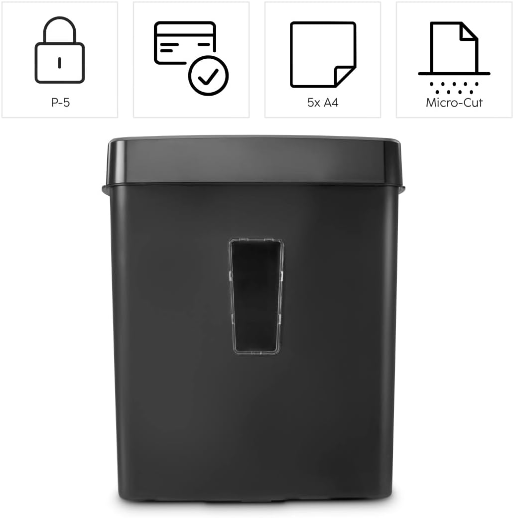 Aktenvernichter Prime M50CD-B, Schredder mit Sicherheitsstufe P5 T2 E2 O1