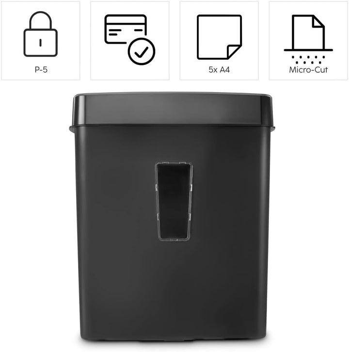 Aktenvernichter Prime M50CD-B, Schredder mit Sicherheitsstufe P5 T2 E2 O1