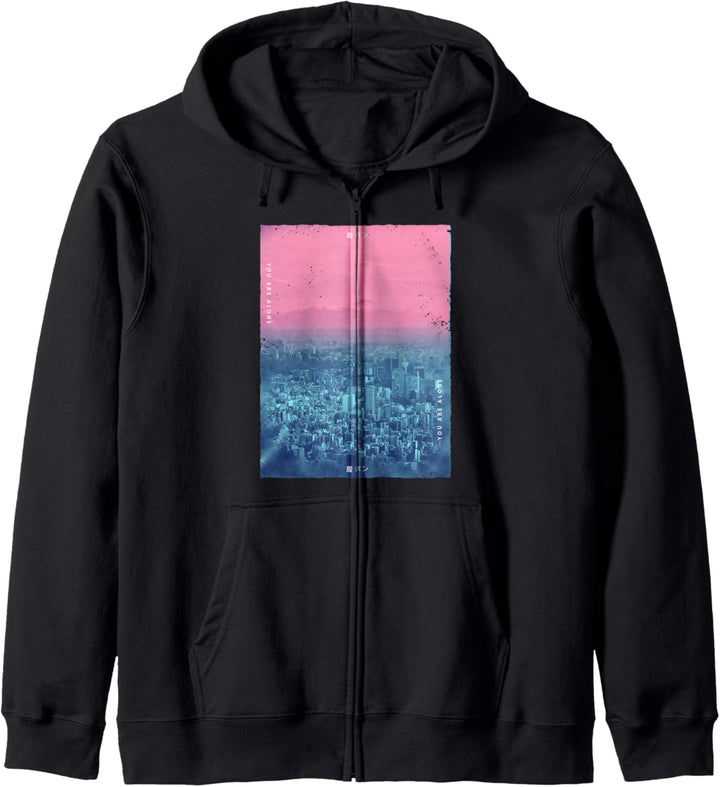 Vaporwave Japanische Streetwear Tokio Japan Glitch Effekt Kapuzenjacke