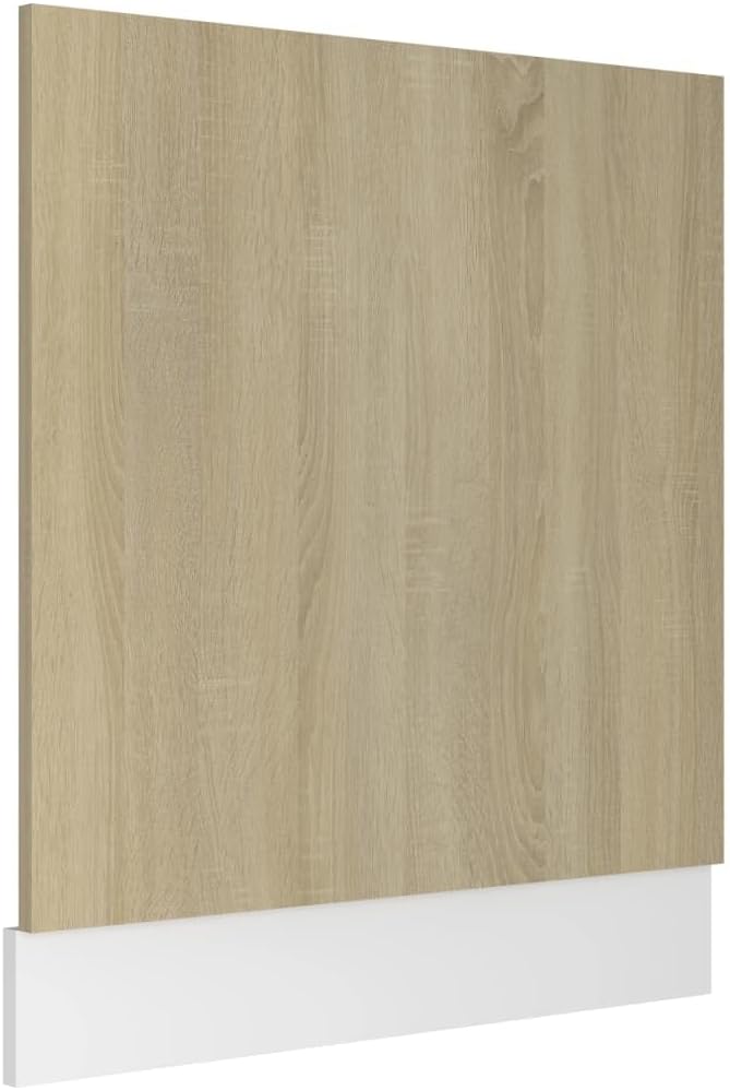 Geschirrspülerblende Sonoma-Eiche 59,5x3x67 cm Holz Küchenarbeitsplatte SpüLmaschine Teilintegriert