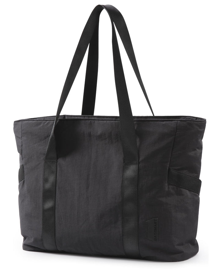 BAGSMART Damen-Einkaufstasche, grosse Umhängetasche, Henkel, Handtasche mit Yogamatten-Schnalle für