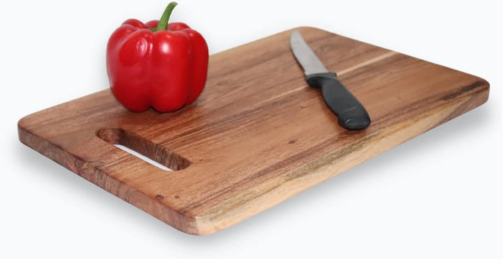 Vesta Homes Holzschneidebrett, Hackbrett, Servierbrett, Wurst- und Käsebrett für die Küche | Natürli